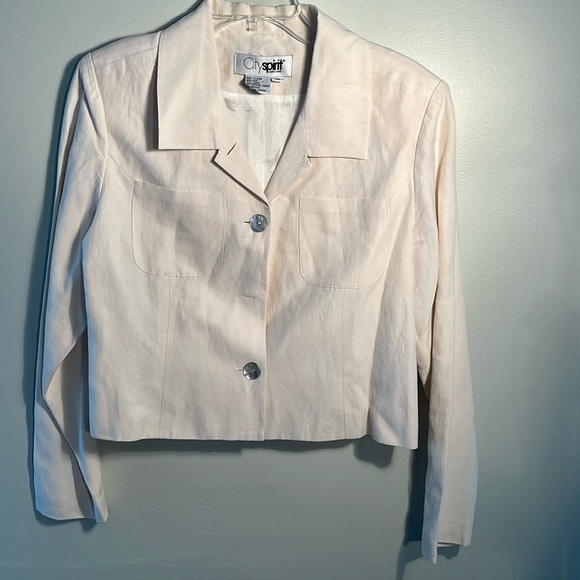 City spirit collection Jackets & Blazers - City Spirit collection silk linen jacket